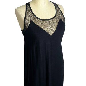 Hurley Dress Womens Size S Black Lace Upper Shift Dress Racerback